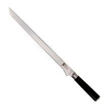 Kai Vleesmes Shun Classic 30.5 cm damaststaal met zwart heft, vrijstaand op witte achtergrond