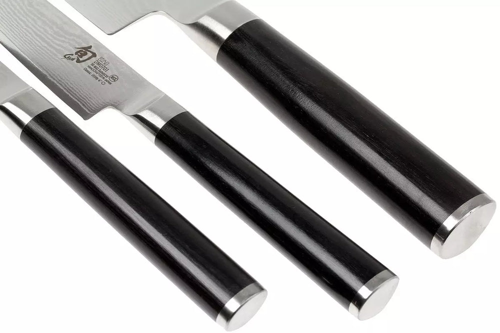 Kai Messenset Shun Classic - 32 lagen damaststaal - (Officemes + Universeel Mes + Koksmes) 3-delig - DMS-300