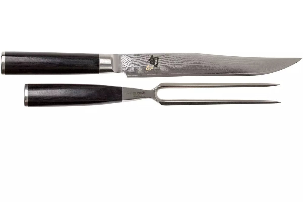Kai Trancheerset Shun Classic - 32 lagen damaststaal - (Vleesmes + Vleesvork) - 2-delig - DMS-200