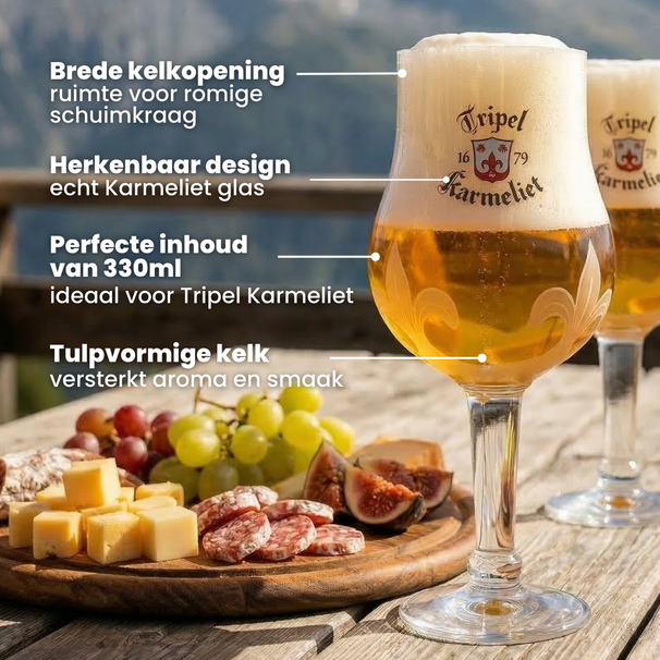 Karmeliet Bierglazen - 330 ml - 6 stuks