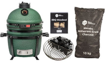 Keij Kamado BBQ Startersset - Legend Compact Green 15 inch - met Houtskool, Aanmaakwokkels & Kolenmand