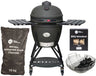 Keij Kamado BBQ Startersset - Legend Large Black 21 inch - met Houtskool, Aanmaakwokkels & Kolenmand