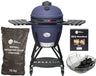 Keij Kamado BBQ Startersset - Legend Large Blue 21 inch - met Houtskool, Aanmaakwokkels & Kolenmand