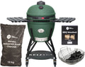 Keij Kamado BBQ Startersset - Legend Large Green 21 inch - met Houtskool, Aanmaakwokkels & Kolenmand