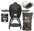 Keij Kamado BBQ Startersset - Legend XL Black 23 inch - met Houtskool, Aanmaakwokkels & Kolenmand
