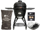 Keij Kamado BBQ Startersset - Pro Large Black 21 inch - met Houtskool, Aanmaakwokkels & Kolenmand