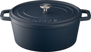 Keij Kamado Dutch Oven / Braadpan Blauw - Geëmailleerd Gietijzer - ø 30 cm / 6 liter