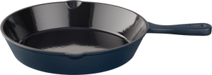 Keij Kamado Koekenpan Skillet Blauw - Gietijzer - ø 25.5 cm - geëmailleerde anti-aanbaklaag