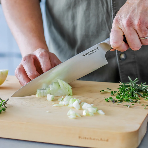 KitchenAid Koksmes Gourmet 20 cm + Gratis mesbeschermer