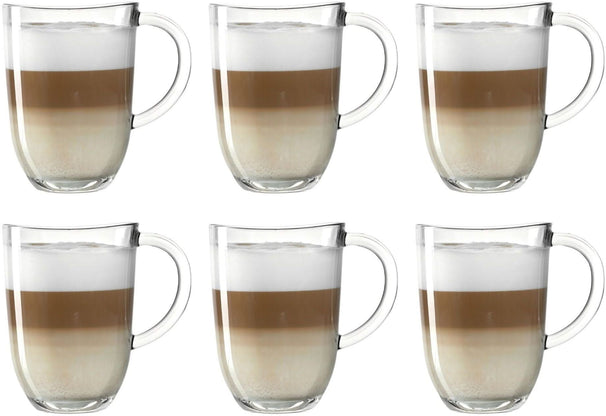 Leonardo Latte Macchiato Glazen - Napoli 380 ml - 6 stuks - Hittebestendig