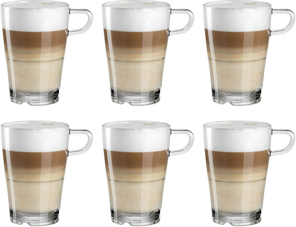 Leonardo Latte Macchiato Glazen Senso - Stapelbaar - 350 ml - 6 stuks