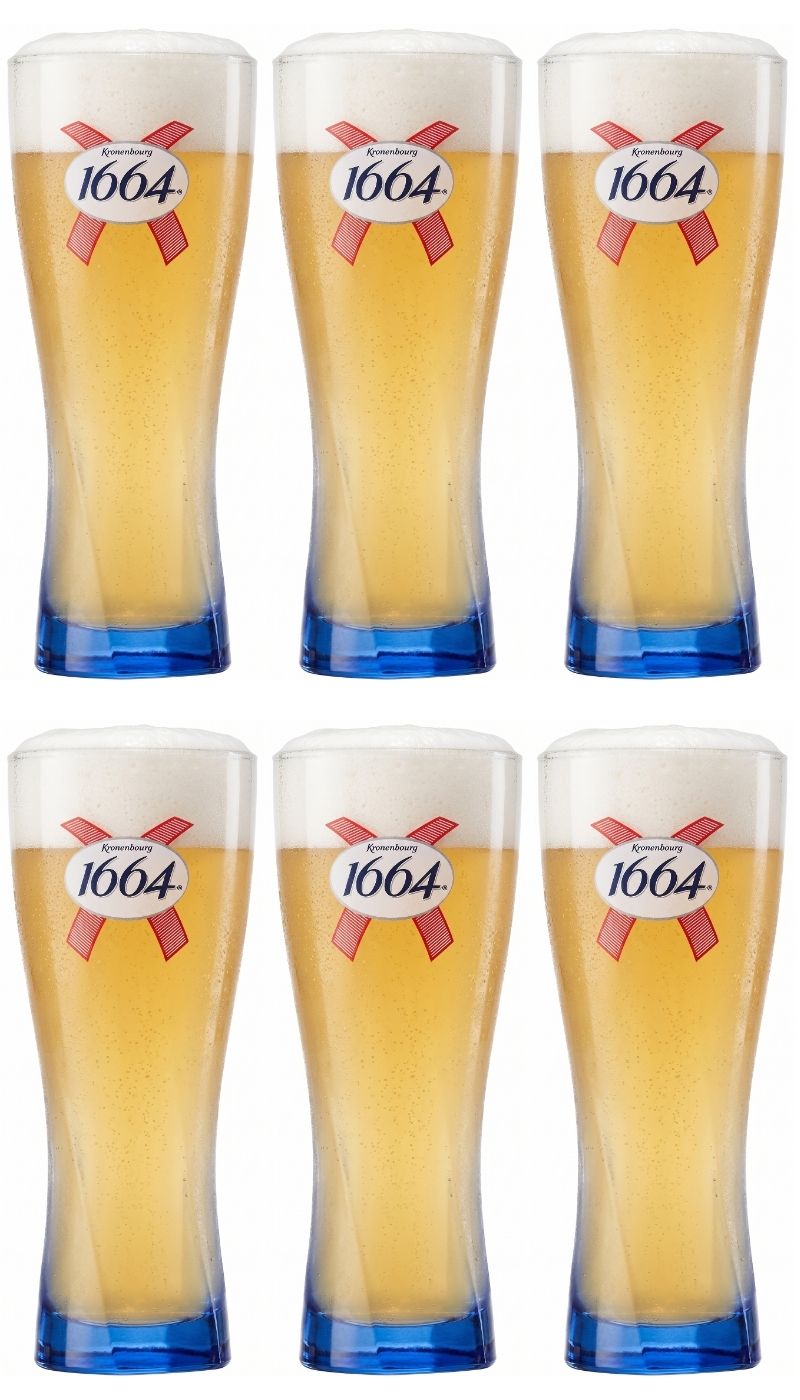 Kronenbourg 1664 Blanc Bierglazen 250 ml - 6 stuks
