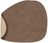 LIND DNA Placemats Nupo - Leer - Brown / Sand - dubbelzijdig - Curved - 44 x 37 cm - 2 Stuks