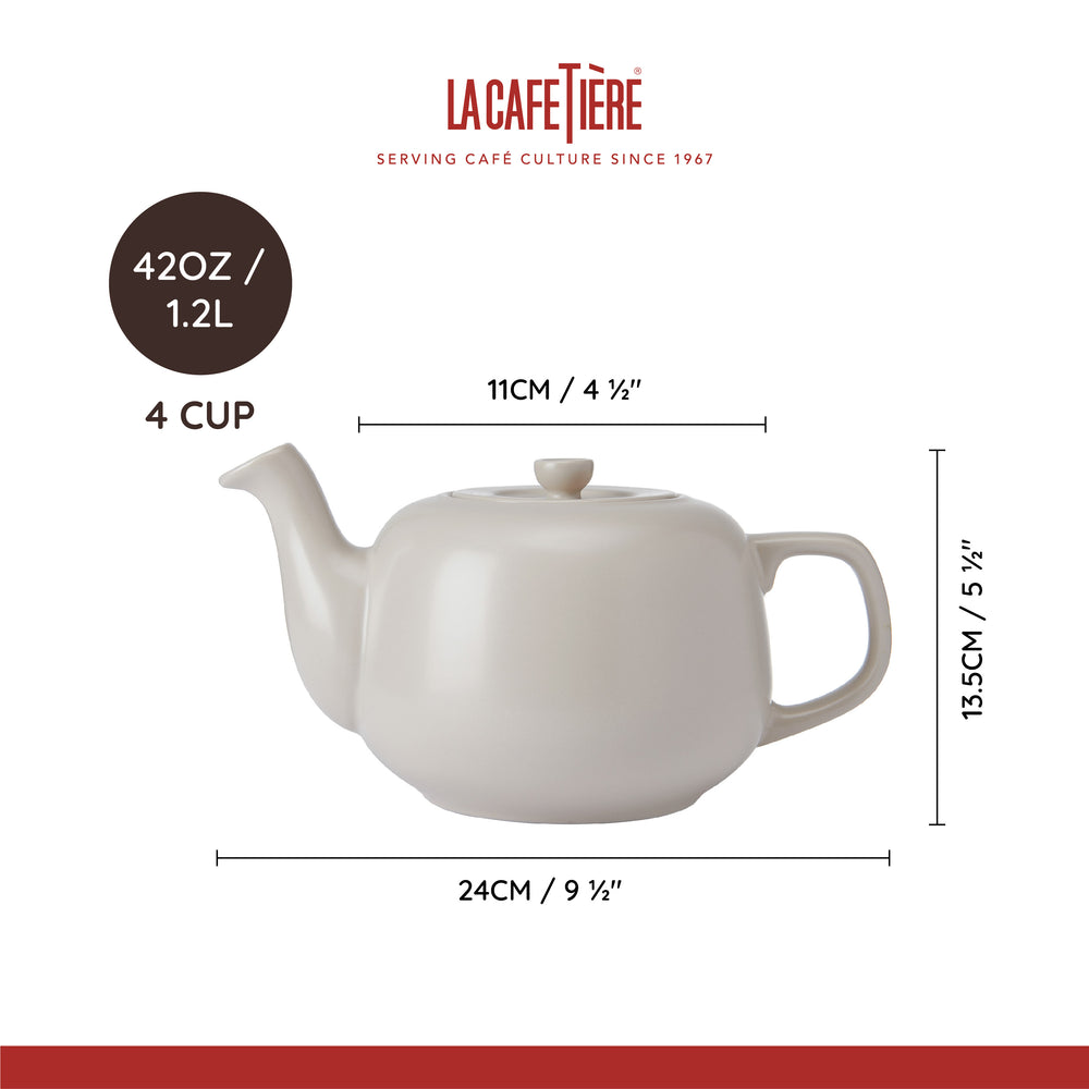 La Cafetière Theepot Classic Latte - Aardewerk - 1.2 liter