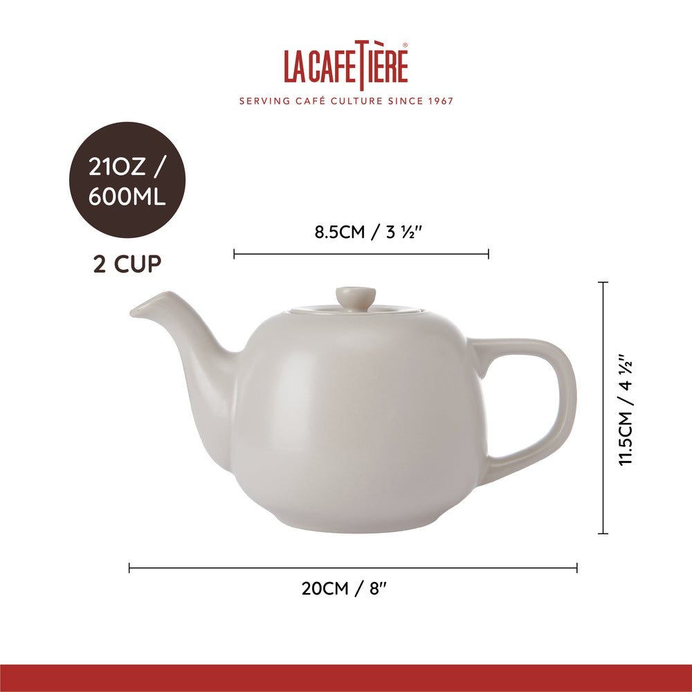 La Cafetière Theepot Classic Latte - Aardewerk - 600 ml