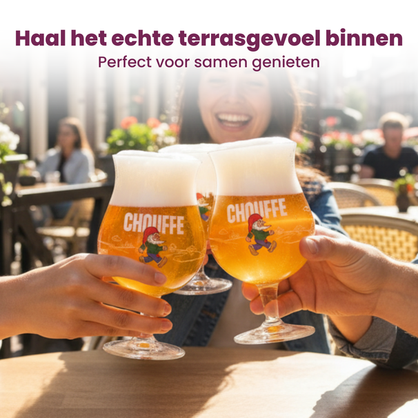 La Chouffe Bierglazen - 330 ml - 6 stuks