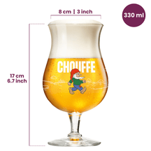 La Chouffe Bierglazen 330 ml - 4 Stuks