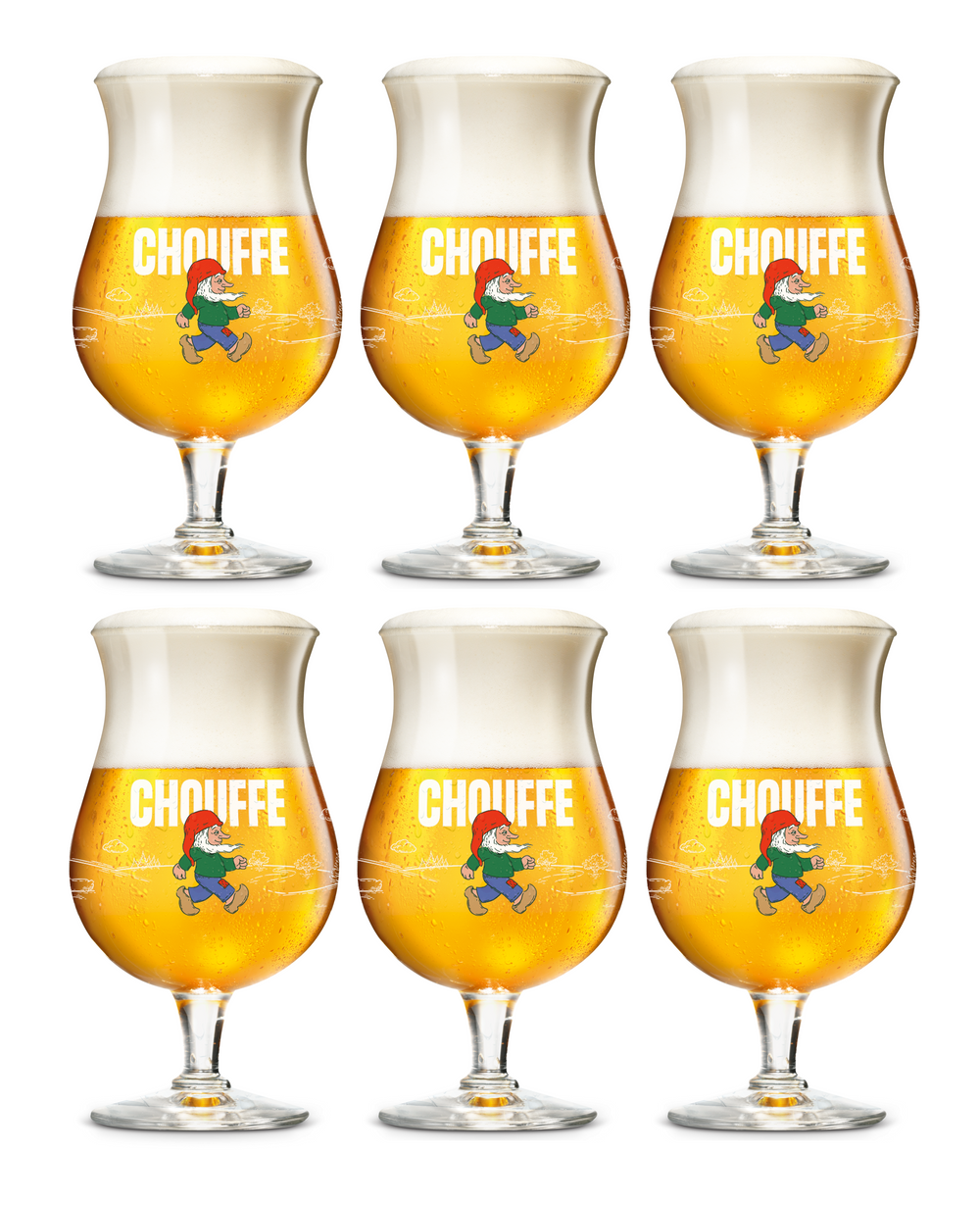 La Chouffe Bierglazen - 250 ml - 6 stuks