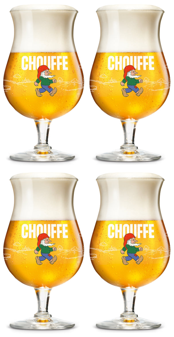La Chouffe Bierglazen 330 ml - 4 Stuks