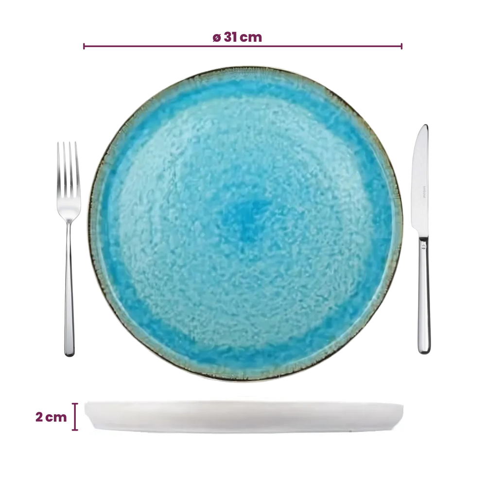 Cosy & Trendy Pizzabord / Onderbord Laguna Azzurro ø 31 cm