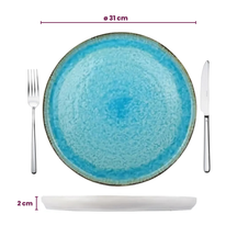 Cosy & Trendy Pizzabord / Onderbord Laguna Azzurro ø 31 cm