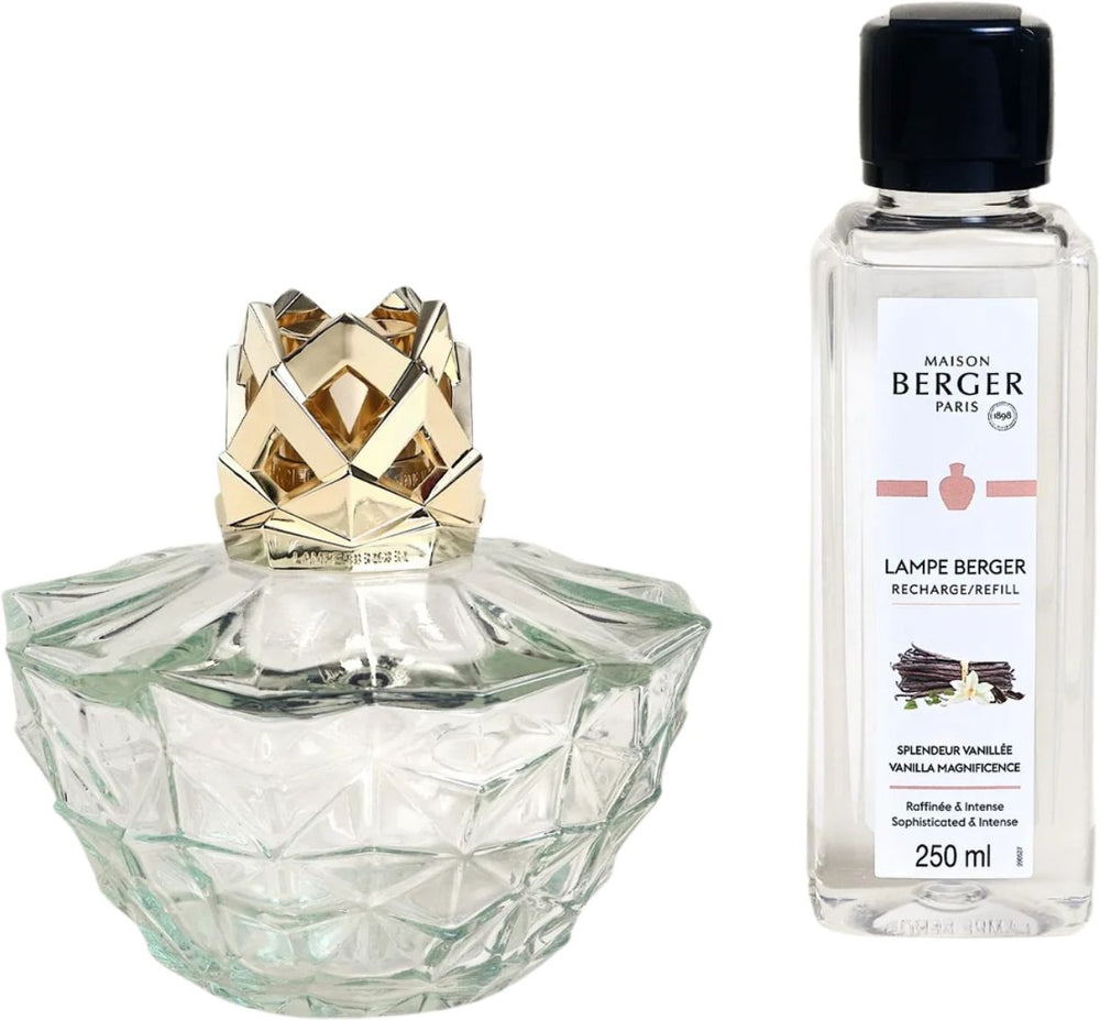 Maison Berger Giftset - Geurbrander Splendeur Vanillée / Vanilla Magnificence - Transparant - 250 ml