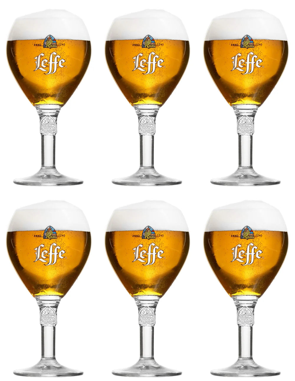 Leffe Bierglazen 330 ml - 6 Stuks