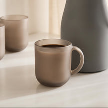 Luminarc Koffieglazen / Theeglazen met Oor Moka Delice Hazelnut - 250 ml - 4 stuks