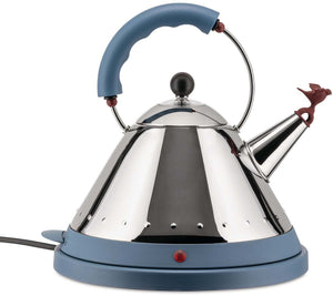 Alessi Waterkoker MG32 RVS / Blauw - 1.5 liter - 2000 W - Michael Graves - MG32 AZ