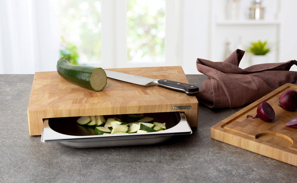 Continenta Snijplank met RVS Lade - Hout - 39 x 27 cm