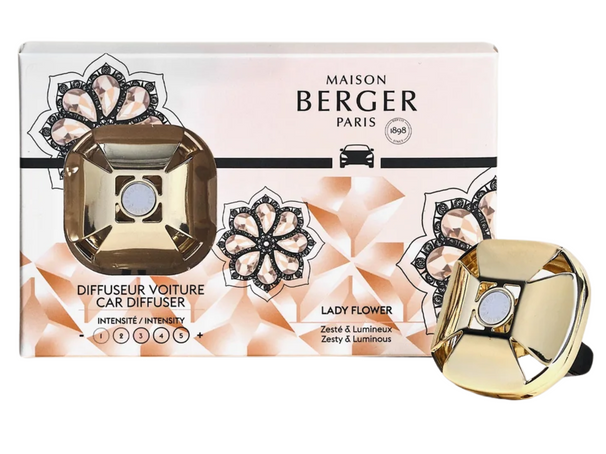 Maison Berger Autoparfum Diffuser Eternity Or / Lady Flower - Met navulling
