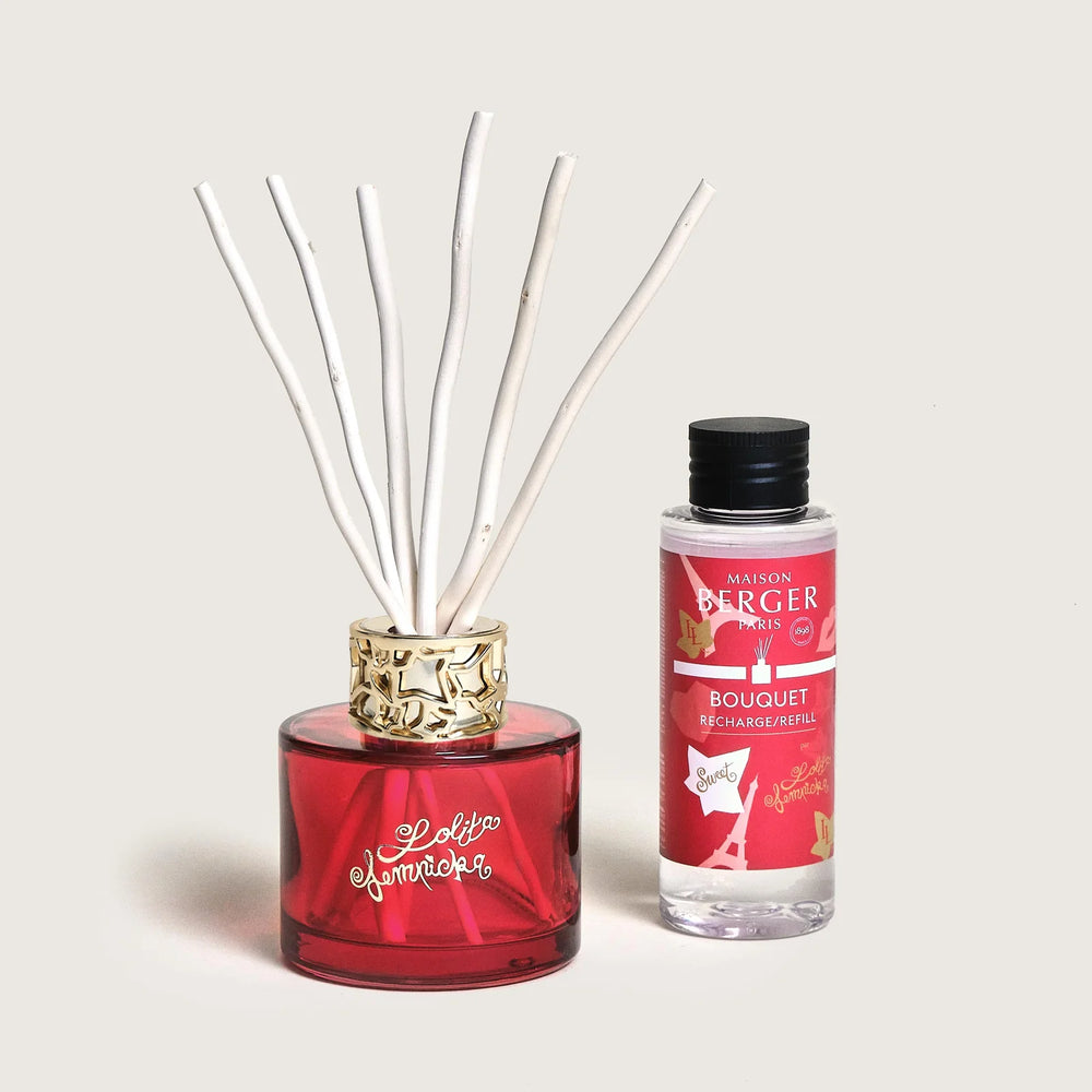 Maison Berger Giftset Duo Lolita Lempicka Sweet - Geurstokjes 80 ml & Roomspray 50 ml - Rood