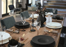 Villeroy & Boch Serviesset Manufacture Rock - Wit 12-delig / 4 personen - 4 dinerborden, 4 ontbijtborden & 4 pastaborden