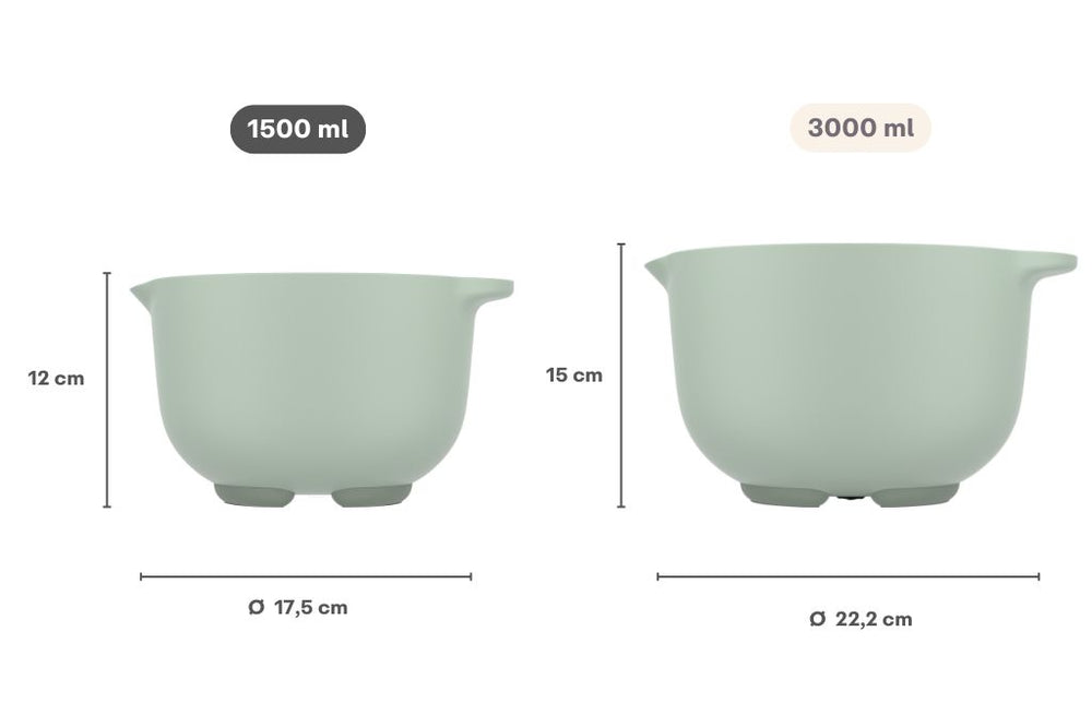 Mepal Beslagkomset Chef It  Nordic Sage 3-delig - Beslagkom 1.5 & 3 liter + Spatel