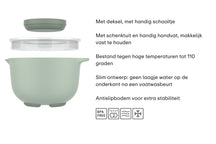 Mepal Beslagkomset Chef It  Nordic Sage 2-delig - Beslagkom met deksel 3 liter + Spatel
