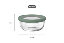Mepal Glazen Vershoudbakje Cirqula Nordic Sage Rond - 1.25 liter