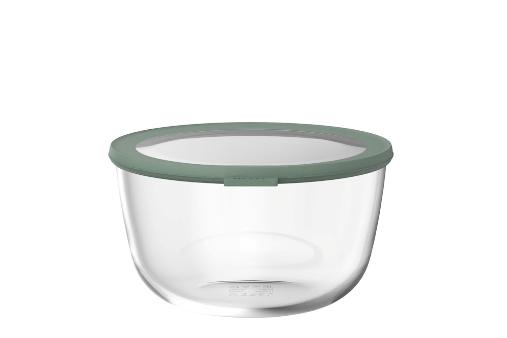 Mepal Glazen Vershoudbakje Cirqula Nordic Sage Rond - 3 liter