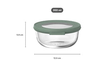 Mepal Glazen Vershoudbakje Cirqula Nordic Sage Rond - 350 ml