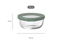 Mepal Glazen Vershoudbakje Cirqula Nordic Sage Rond - 750 ml