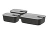 Mepal Vershoudbakjes EasyClip Nordic Black 3-delig - 2x 700 ml + 1.5 liter