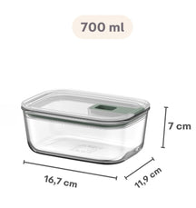 Mepal Glazen Vershoudbakje EasyClip Nordic Sage - 700 ml