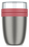 Mepal Thermos Yoghurt Beker / Muesli Beker / Lunchpot Ellipse Vivid Mauve - 500 ml + 200 ml