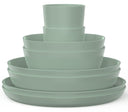 Mepal Serviesset Silueta Nordic Sage 8-delig / 2 personen - 2 borden, 2 diepe borden, 2 kommen en 2 bekers