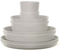 Mepal Serviesset Silueta Nordic White 8-delig / 2 personen - 2 borden, 2 diepe borden, 2 kommen en 2 bekers