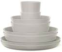 Mepal Serviesset Silueta Nordic White 8-delig / 2 personen - 2 borden, 2 diepe borden, 2 kommen en 2 bekers