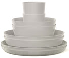 Mepal Serviesset Silueta Nordic White 8-delig / 2 personen - 2 borden, 2 diepe borden, 2 kommen en 2 bekers