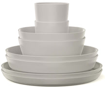 Mepal Serviesset Silueta Nordic White 8-delig / 2 personen - 2 borden, 2 diepe borden, 2 kommen en 2 bekers