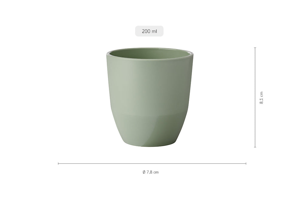 Mepal Serviesset Silueta Nordic Sage 8-delig / 2 personen - 2 borden, 2 diepe borden, 2 kommen en 2 bekers