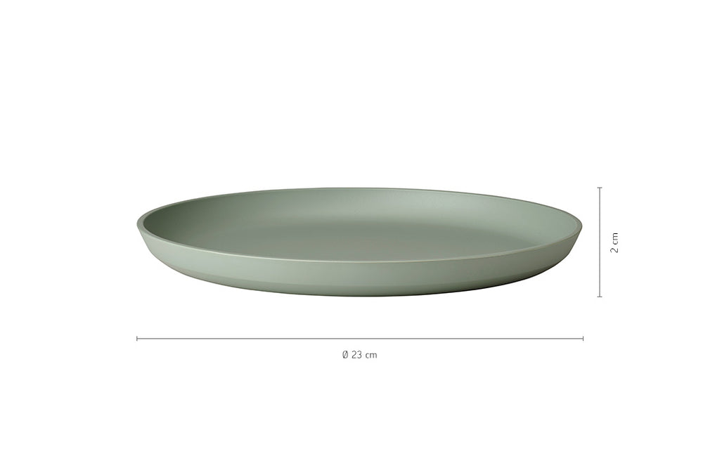 Mepal Serviesset Silueta Nordic Sage 8-delig / 2 personen - 2 borden, 2 diepe borden, 2 kommen en 2 bekers