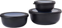 Mepal Vershoudbakjes Cirqula Nordic Black Rond 3-delig - 350 ml + 750 ml + 1.25 liter
